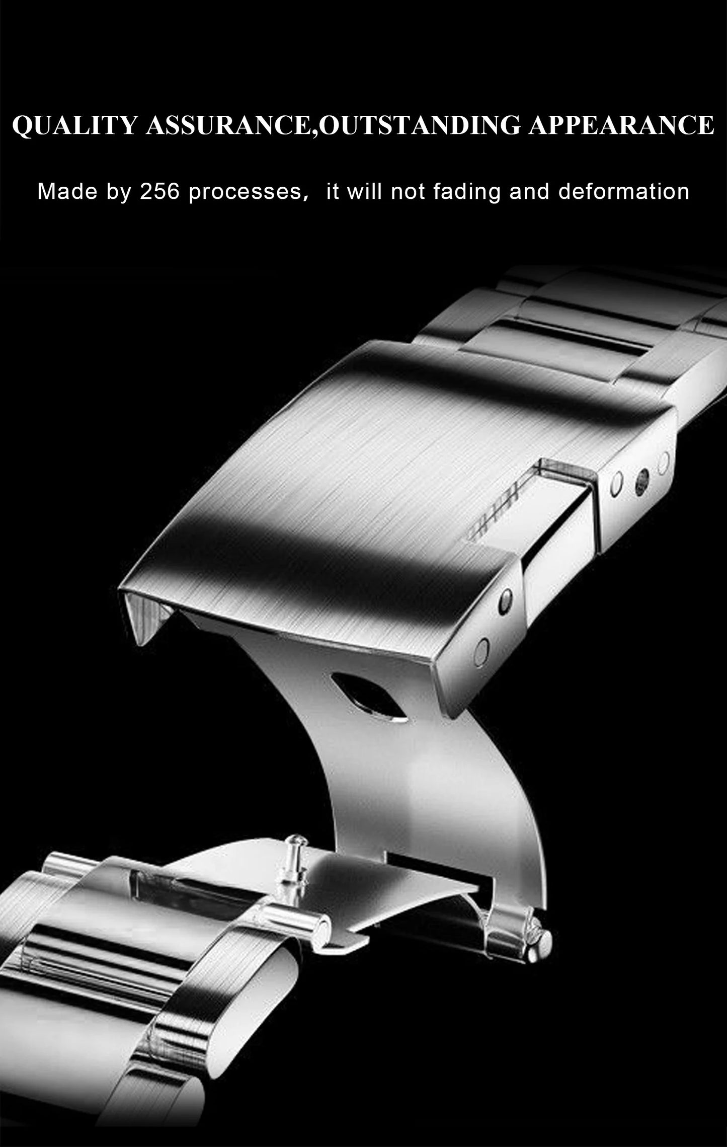 Full Calendar Business Watch – Luminous Dial with Stainless Steel Bracelet
